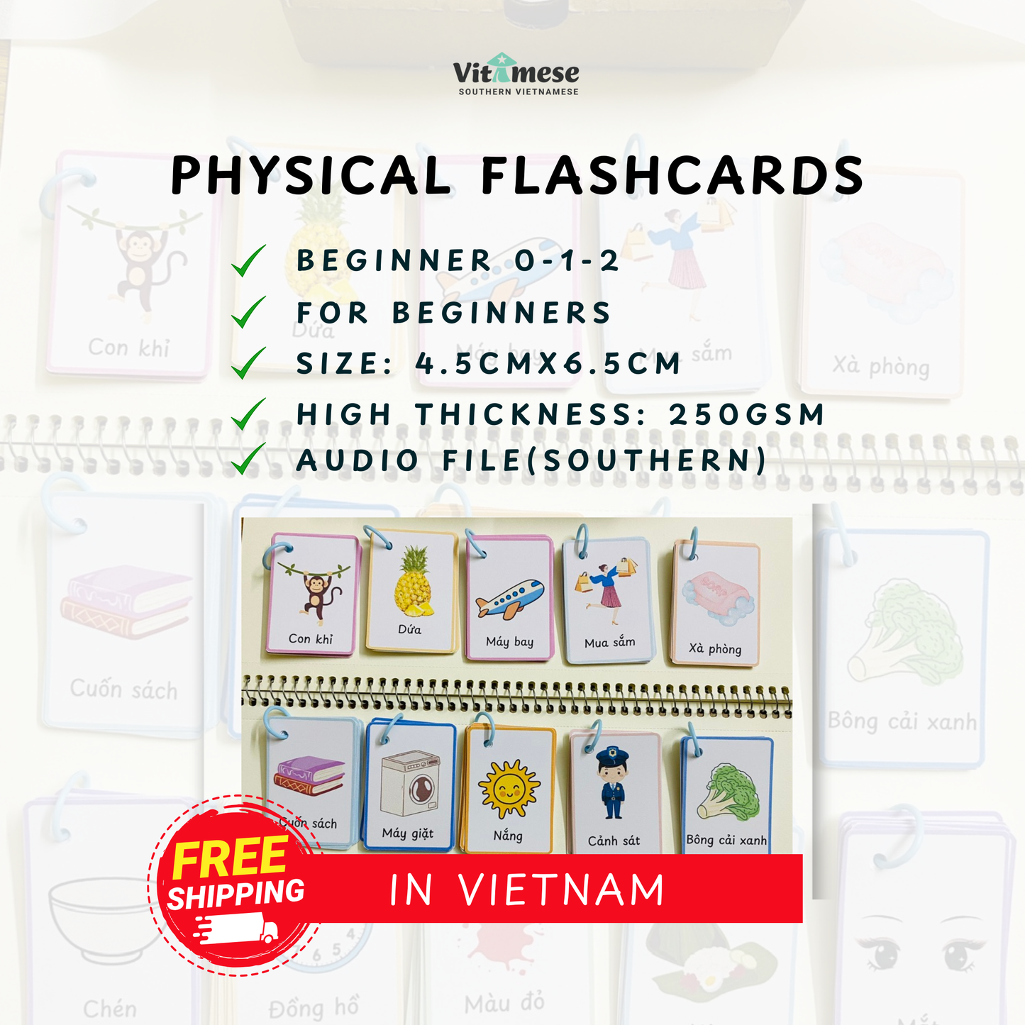Physical Flashcards + Audio File